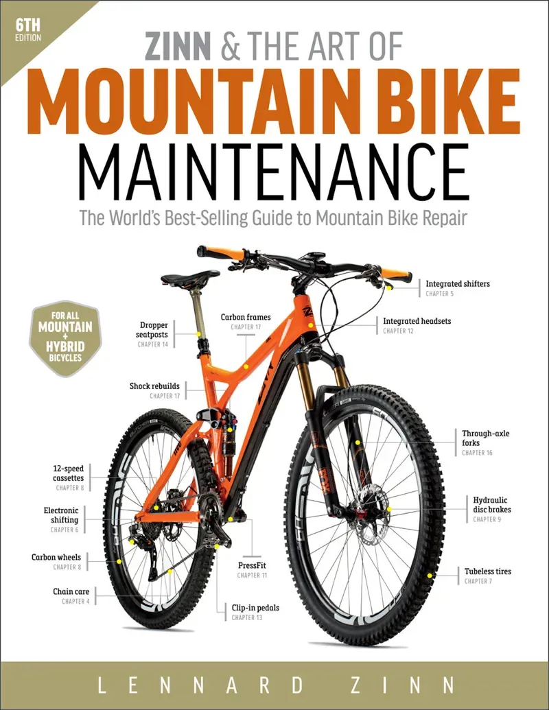 Velo Press Zinn and The Art Of Mountain Bike Maintenance 6th Ed