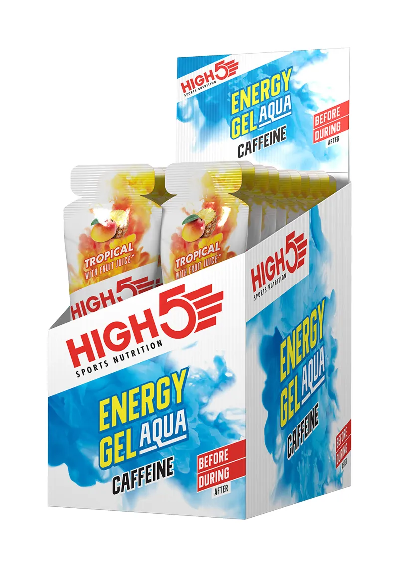 High5 Energy Gel Aqua Caffeine Hit x20 66g tropical
