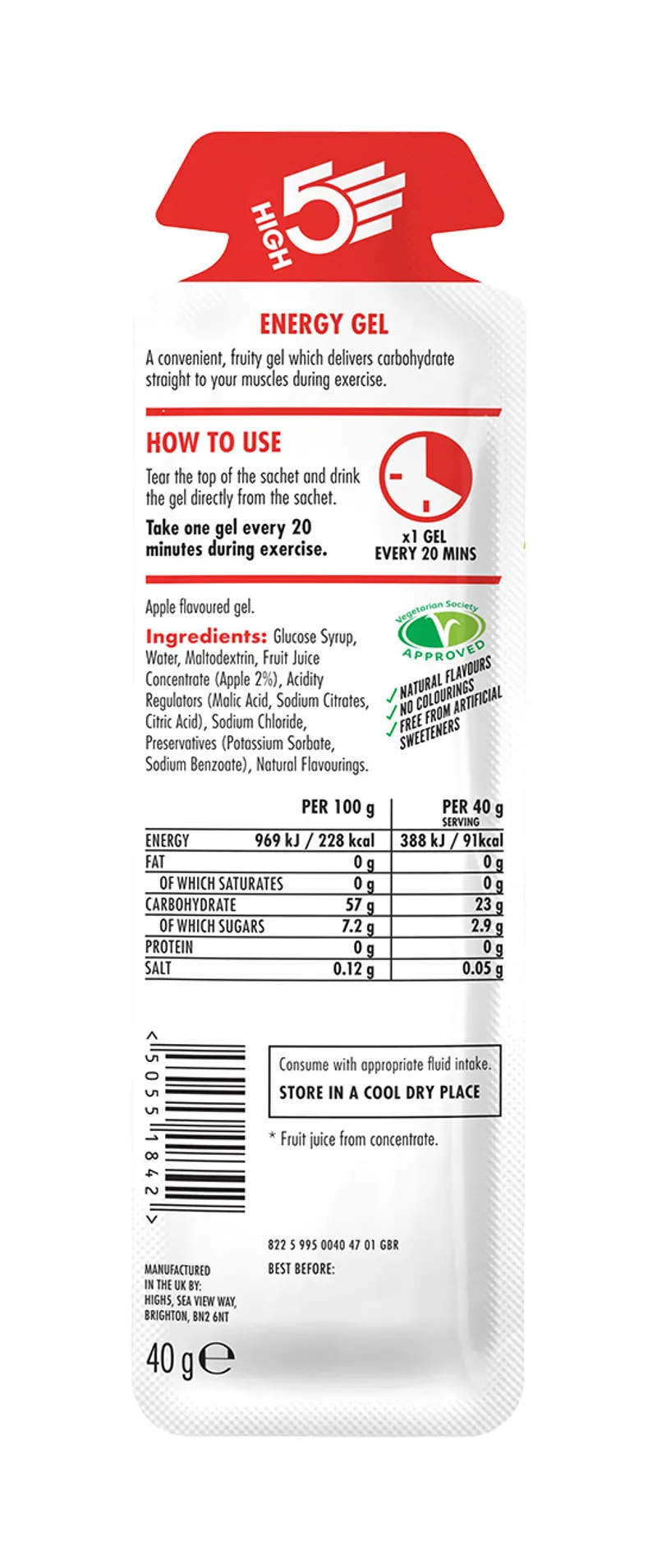 High5 Energy Gel x20 40g-5