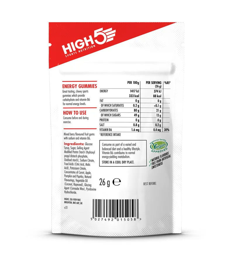 High5 Energy Gummies x10 26g mixed berry-2