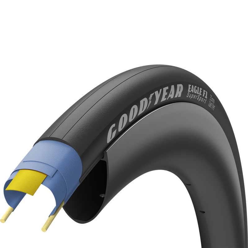 Goodyear Eagle F1 SuperSport Tube Type 700x Road Tyre in Black