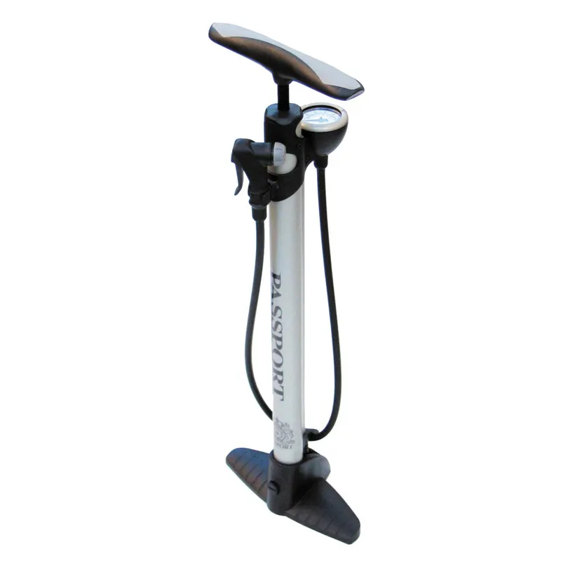 Passport Enthusiatom Track Pump in Silver/Black
