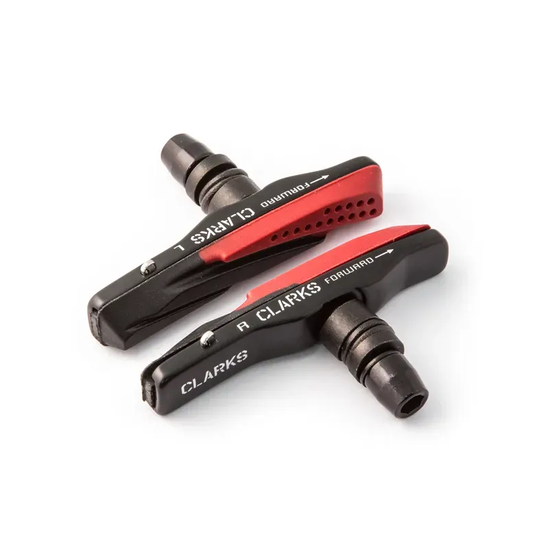 Clarks Elite 72mm MTB V-Brake Aqua-Glide Pads w/Aluminium Holder in Black