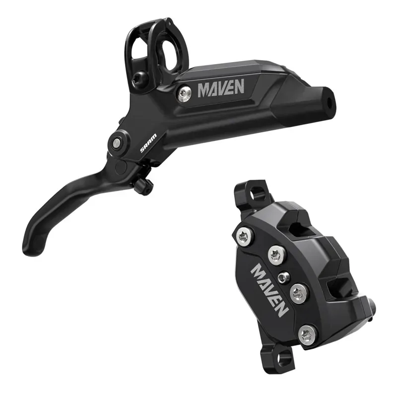SRAM Disc Brake Maven Base - Aluminum Lever Stainless Hardware Reach Adj Diffusion Black includes MMX Clamp20P-2 BracketBleeding Edge Tool A1