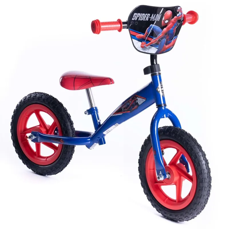 Huffy Spider-Man Kid's Balance Bike 12 inch wheels in Spider-Man Theme Red and Blue