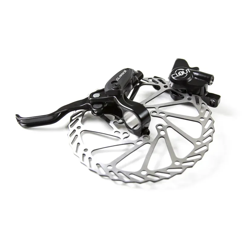 Clarks F160 Clout 1 Two Piston Hydraulic Front Brake Set in Black