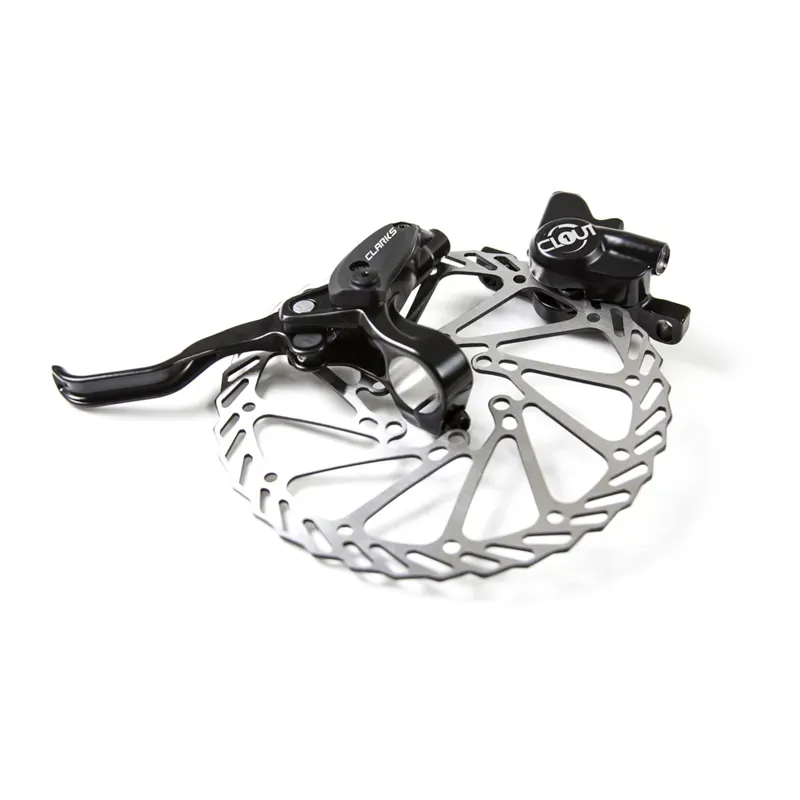Clarks F160/R160 Clout 1 Two Piston Hydraulic F+R Brake Set in Black