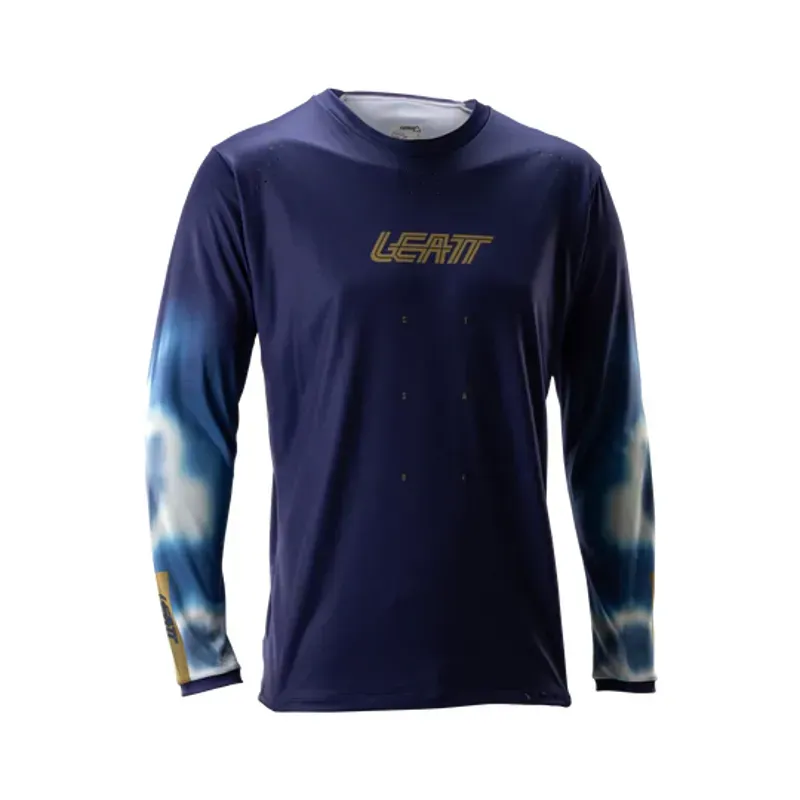 Leatt Gravity 4.0 Long Sleeve MTB Jersey in Galaxy Blue