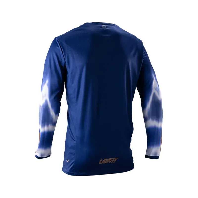 Leatt Gravity 4.0 Long Sleeve MTB Jersey in Galaxy Blue-1