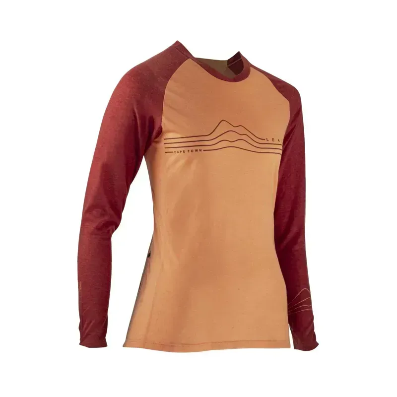 Leatt AllMtn 3 Women's MTB Shirt in Peach