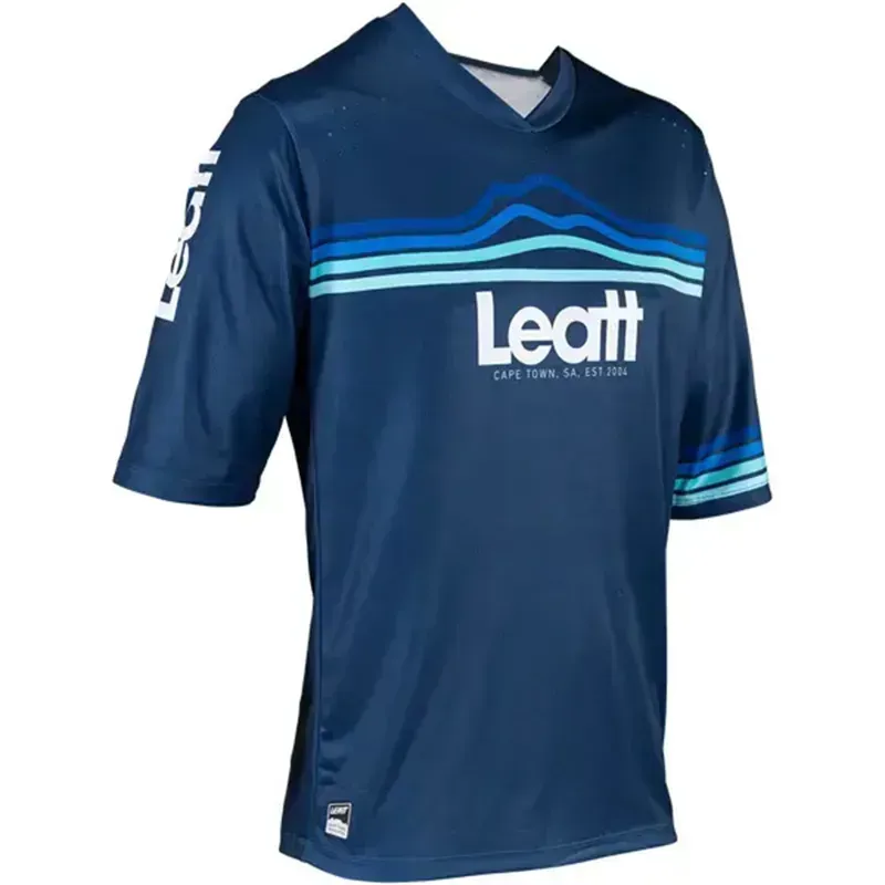Leatt Enduro 3 MTB Shirt in Denim Blue