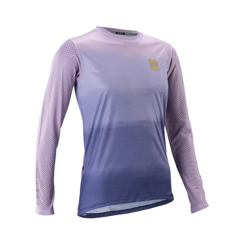 Leatt Women's Trail 3.0 Long Sleeve Jersey in Cosmic Blue