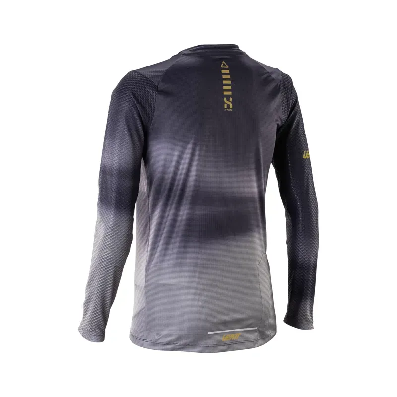 Leatt Women's Trail 3.0 Long Sleeve Jersey in Ghost Black-1