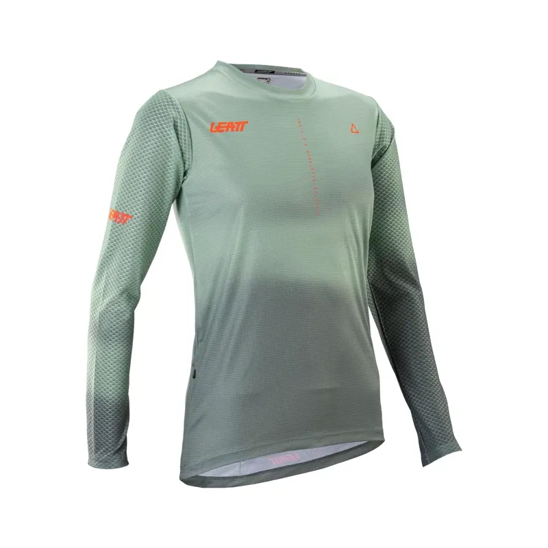 Leatt Women's Trail 3.0 Long Sleeve Jersey in Mist Green