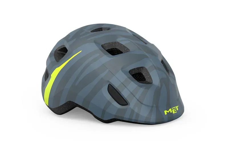 MET Hooray Kid's Helmet in Blue Zebra