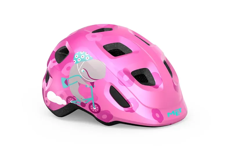 MET Hooray Kid's Helmet in Pink Whale