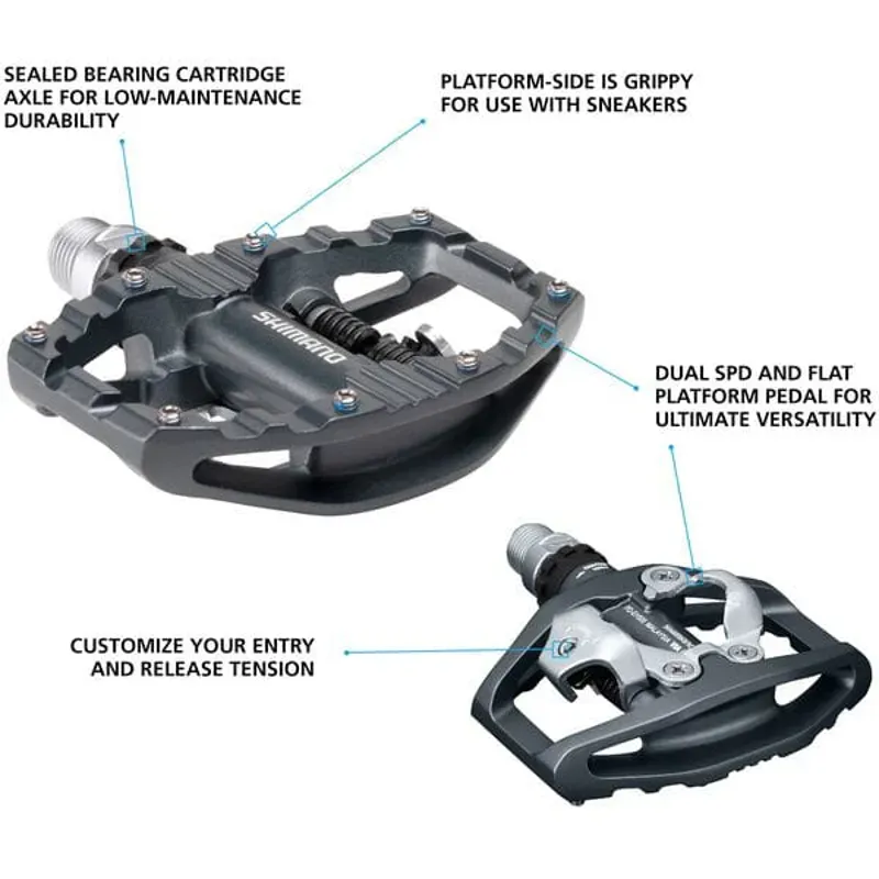 Shimano Pedals PD-EH500 SPD 9/16 inches Pedals-2