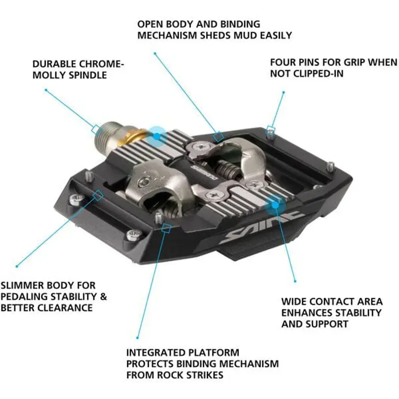 Shimano Pedals PD-M821 Saint SPD Pedals-1