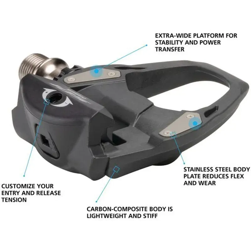 Shimano Pedals 105 R7000 Spd-Sl CN 9/16 Inches Pedals in Black-1