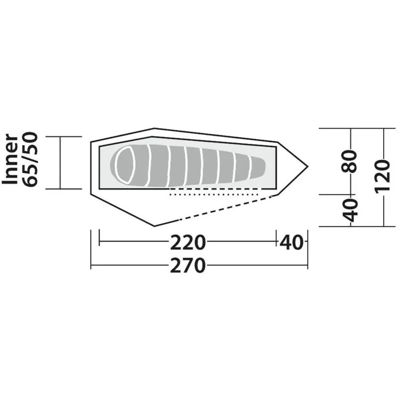 Robens Arrow Head 1 person lightweight tunnel tent-2
