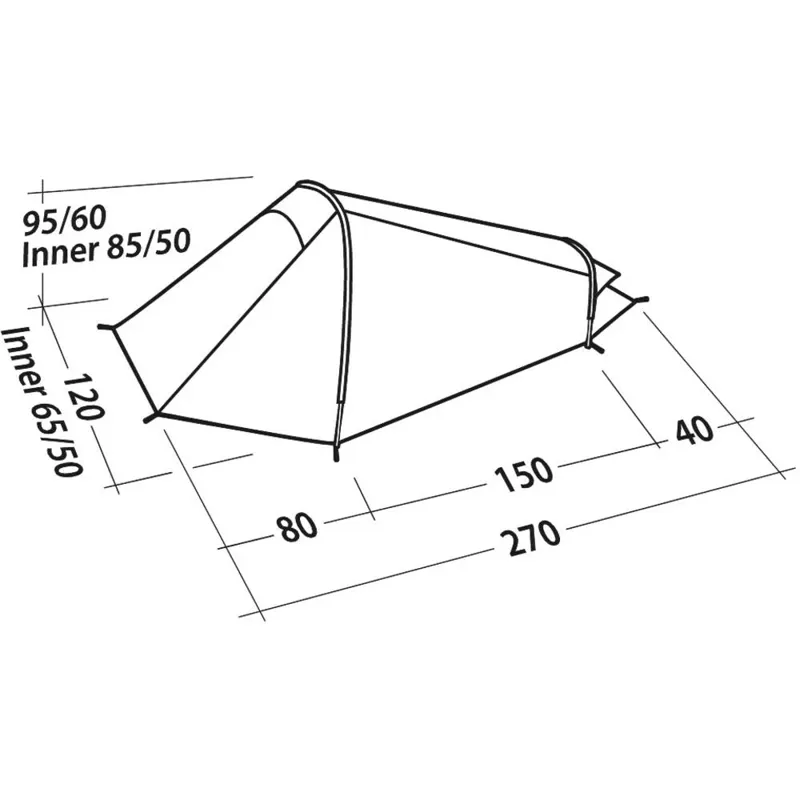 Robens Arrow Head 1 person lightweight tunnel tent-4