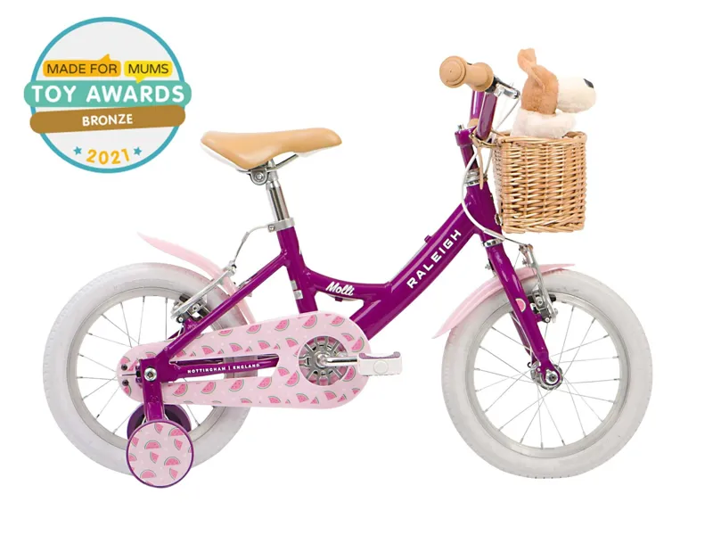 Raleigh Molli 14 Inch Wheel Kids Bike - Purple
