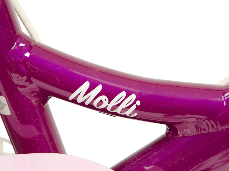 Raleigh Molli 14 Inch Wheel Kids Bike - Purple-6