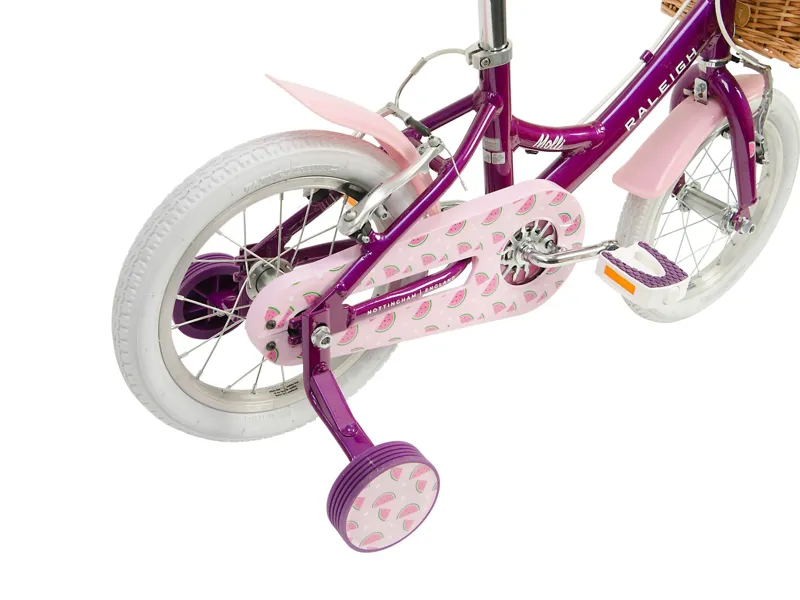 Raleigh Molli 14 Inch Wheel Kids Bike - Purple-4