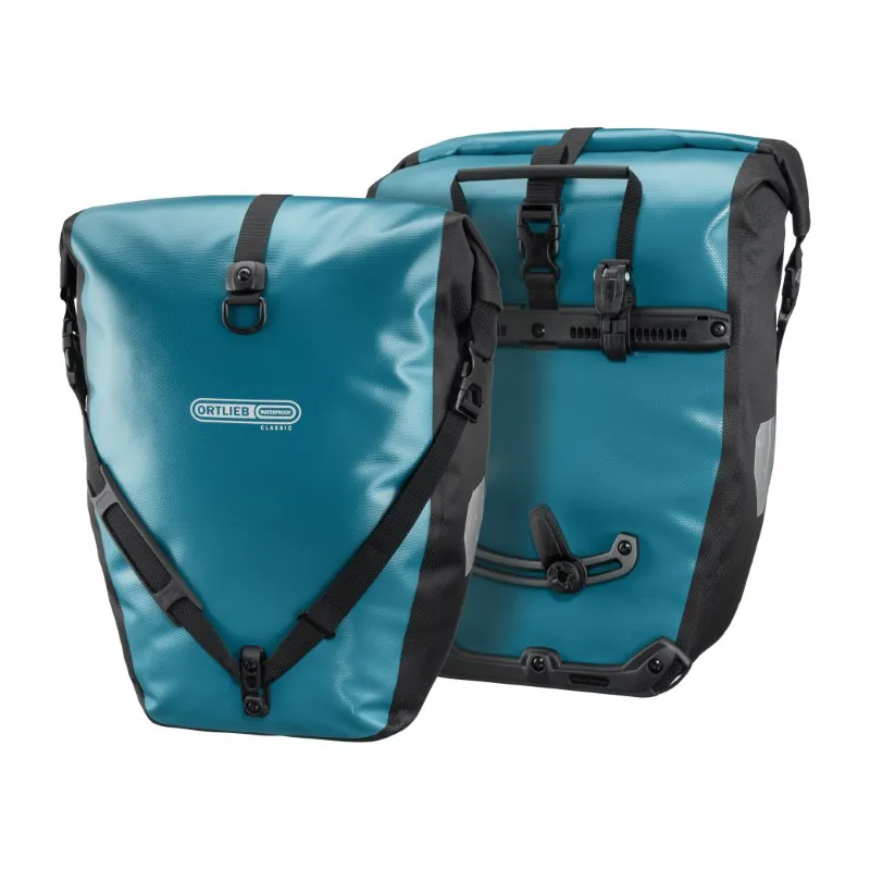 ORTLIEB Back-Roller Panniers 40Ltr QL2.1 in PETROL and BLACK