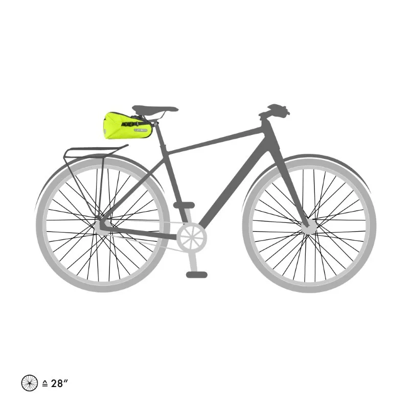 Ortlieb Saddle-Bag High Visibility 4.1L - Waterproof Reflective Bike Seat Pack-1