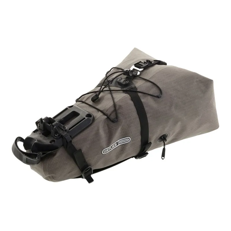 Ortlieb Seat Pack QR 13L in Dark Sand - Bikepacking Waterproof Saddle Bag