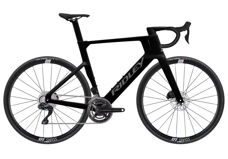 Ridley E-Noah - Shimano105 Di2- 2x12s in Anthracite Metallic