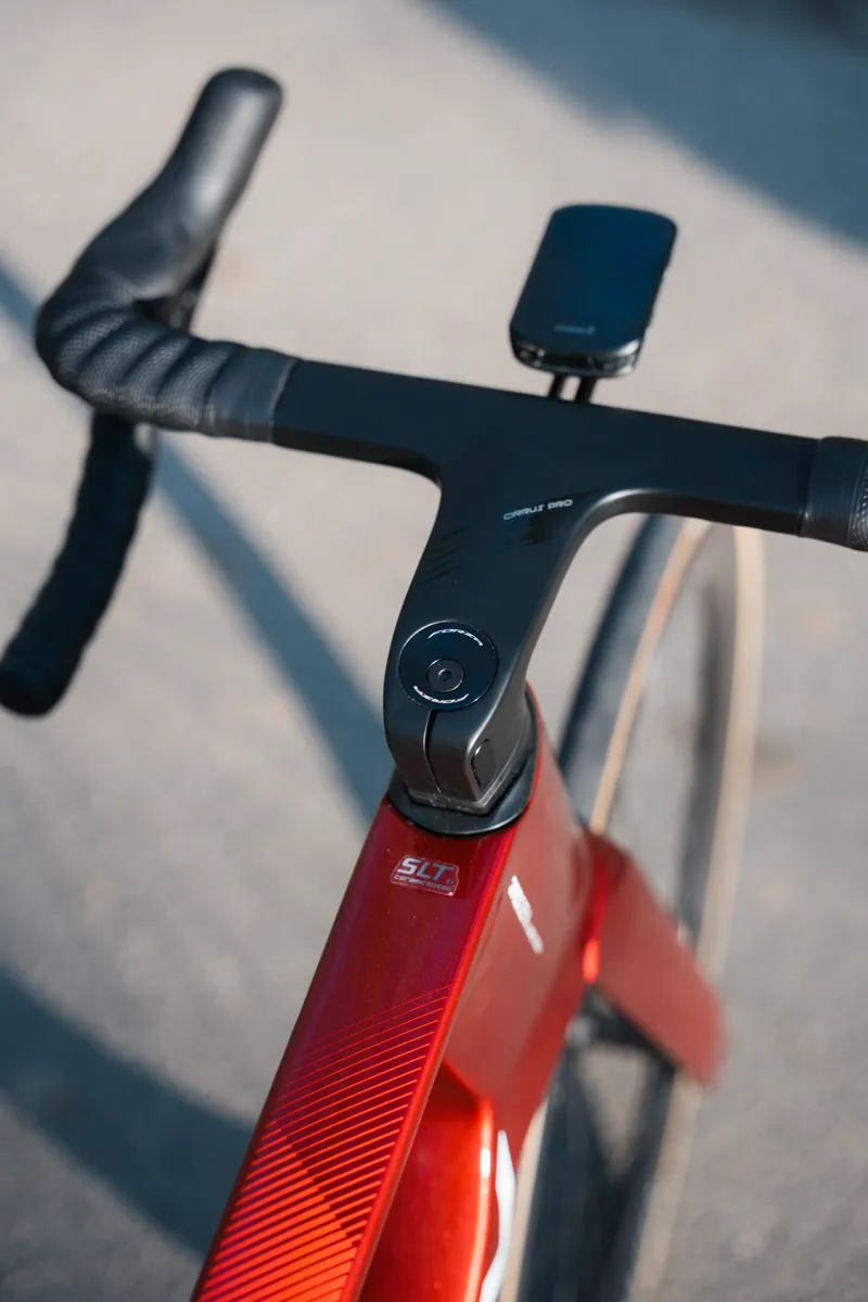 Ridley E-Noah Shimano 105 DI2 - 2x12s in Candy Red Metallic-9