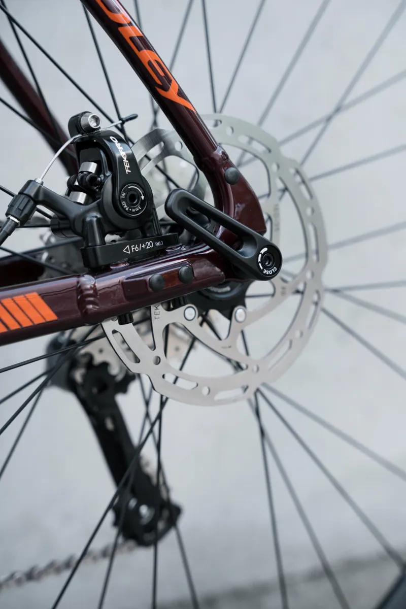 Ridley Kalazy in Bourgogne Red Metallic - Shimano Sora 2x9 Mechanical Disc brake-5