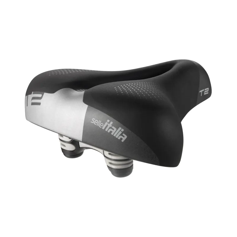 Selle Italia T2 Flow Commuter Saddle in Black-3