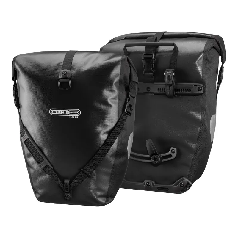ORTLIEB BACKROLLER CLASS BLK 40L QL2.1 PAIR in BLACK