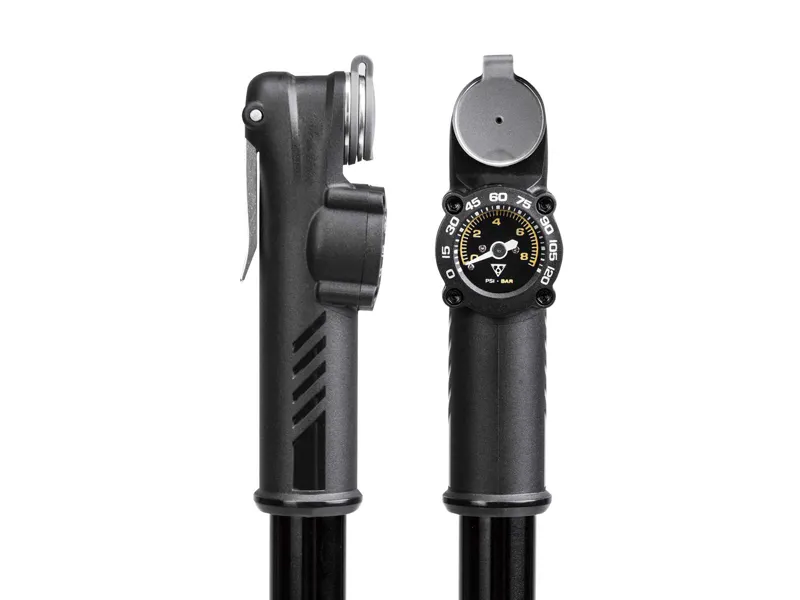 Topeak Roadie DA hand pump available with a Gauge DA G or without Gauge DA-4