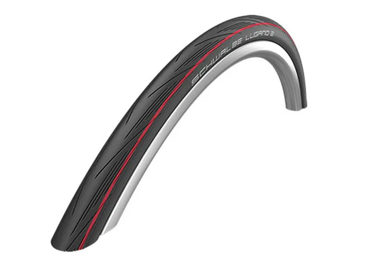 Schwalbe LUGANO II Folding - Red Stripes 700x25C