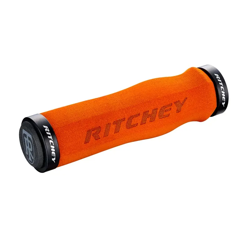 Ritchey WCS Truegrip Neoprene Locking MTB 130mm Handlebar Grips in Orange